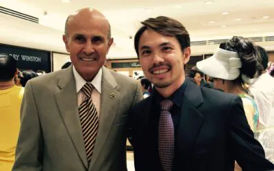 With retired L.A. Sheriff, Lee Baca, at the Moon Festival